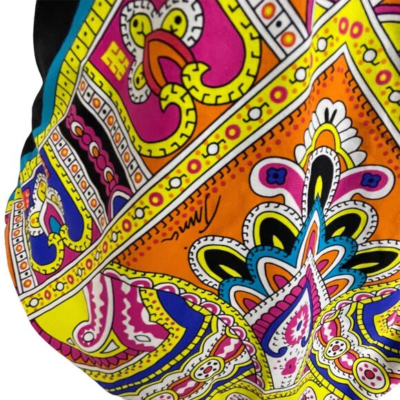 Trina Turk One Piece Swimsuit 8‎ Paisley Cutout Open Back Resort Chic - Picture 6 of 8